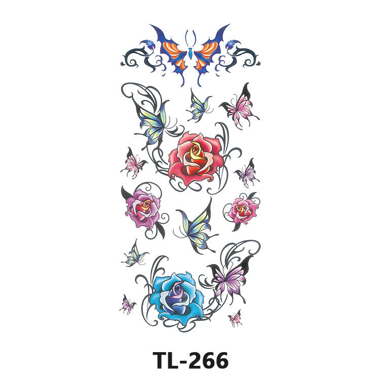 Colorful Half Arm Tattoo Sticker (90mm*190mm) 266