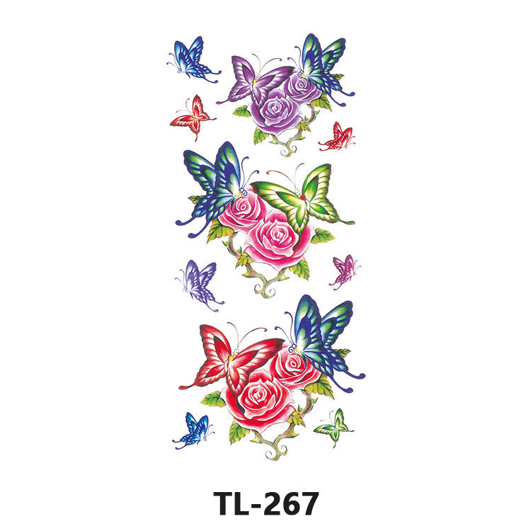 Colorful Half Arm Tattoo Sticker (90mm*190mm) 267