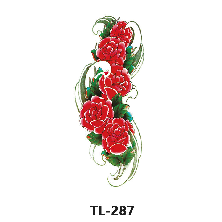 Colorful Half Arm Tattoo Sticker (90mm*190mm) 287